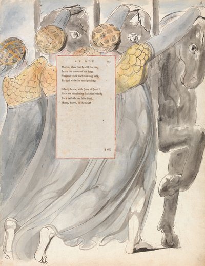 The Fatal Sisters, design 75 from The Poems of Thomas Gray by William Blake